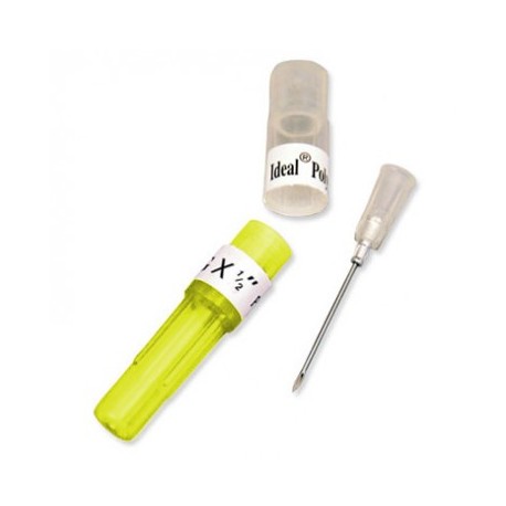 20 x 1/2 Disposable Needles Poly Hub (100ct Box)
