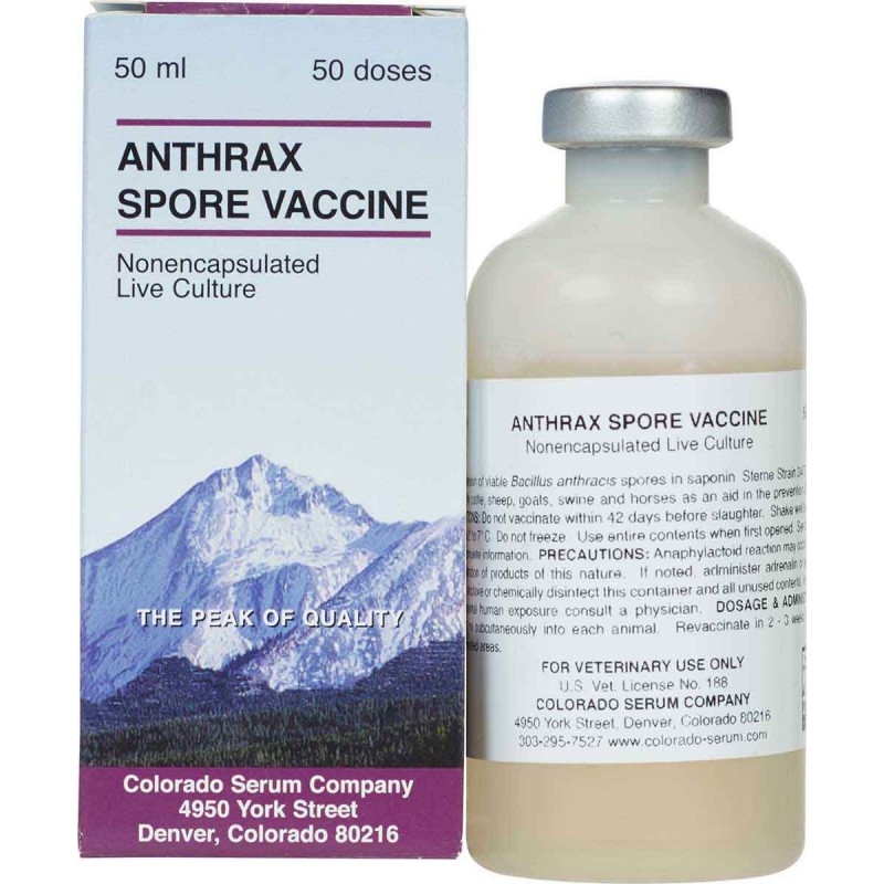 Anthrax Spore Vaccine 50ds RX