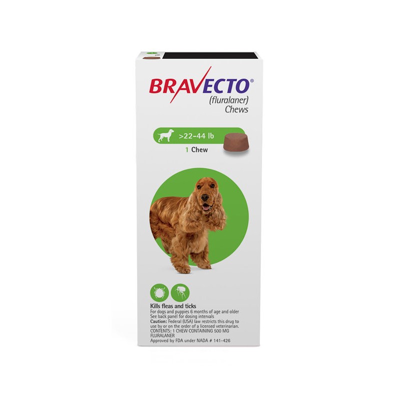 Bravecto Chews For Dogs 22-44lb (12 week) RX