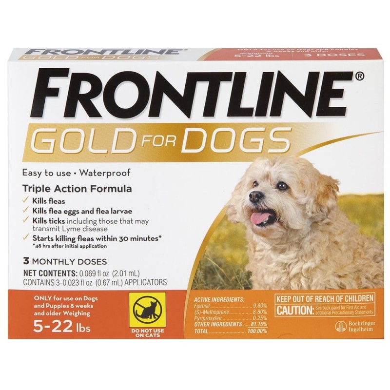 Frontline Gold Canine 5-22lbs - 3 Month