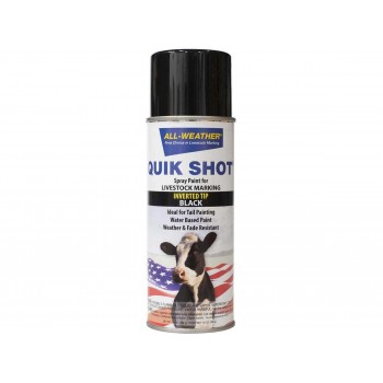 Quick Shot Inverted Aerosol Spray Marker - Black